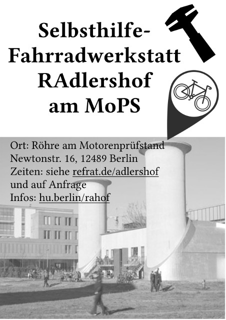 Selbsthilfe-Fahrradwerkstatt Adlershof Bild Selbsthilfe-Fahrradwerkstatt Adlershof